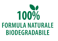 Bollino 100% Formula naturale e biodegradabile